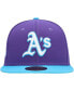 Фото #3 товара Men's Purple Oakland Athletics Vice 59FIFTY Fitted Hat