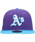 Men's Purple Oakland Athletics Vice 59FIFTY Fitted Hat Фиолетовый, 8 - фото #3