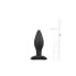 Фото #4 товара Medium Black Silicone Buttplug