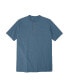 ფოტო #1 პროდუქტის Big & Tall by KingSize Heavyweight Longer-Length Short-Sleeve Henley Shirt