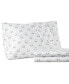 Micro Flannel Printed Queen 4-pc Sheet Set