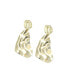 ფოტო #1 პროდუქტის Women's Dented Drop Earrings