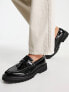 Фото #7 товара ASOS DESIGN tassel loafers in black faux leather