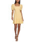 ფოტო #1 პროდუქტის Women's Jacquard Puff-Sleeve A-Line Dress