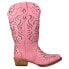 Фото #1 товара Roper Riley Glitz Tooled Inlay Snip Toe Cowboy Womens Pink Casual Boots 09-021-