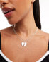 Фото #1 товара Monki necklace with half heart in silver