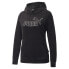 Puma Essential Velour Logo Pullover Hoodie Mens Black Casual Outerwear 67000801