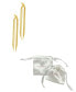 ფოტო #2 პროდუქტის 14K Gold-Plated Multi-Strand Slinky Drop Earrings