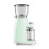 SMEG Burr grinder CGF01PGEU (Green), 150 W, 220-240 V, 50 - 60 Hz, 3.1 kg, 250 mm, 170 mm