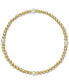 ფოტო #1 პროდუქტის Freshwater Pearl (3mm) Polished Bead Stretch Bracelet in 14k Gold