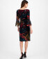 ფოტო #2 პროდუქტის Women's Flounce-Sleeve Jersey Dress