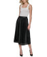 ფოტო #5 პროდუქტის Women's Pleated Logo Midi Mesh Skirt