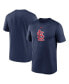 Фото #1 товара Men's Navy St. Louis Cardinals Legend Fuse Large Logo Performance T-shirt