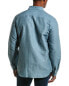 Фото #2 товара Theory Essential Linen-Blend Shirt Men's Blue S