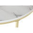 Фото #2 товара Вспомогательный стол DKD Home Decor Белый Позолоченный Металл Деревянный MDF 80 x 80 x 35 cm