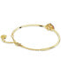 Gold-Tone Multicolor Pavé Ladybug Bangle Bracelet
