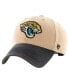 ფოტო #3 პროდუქტის 47 Brand Men's Khaki/Black Jacksonville Jaguars Dusted Sedgwick MVP Adjustable Hat