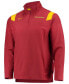 ფოტო #2 პროდუქტის Men's Cardinal Iowa State Cyclones Coach Half-Zip Jacket