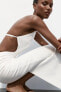 Фото #6 товара Платье миди с фигурным вырезом на груди ZARA