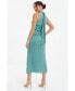 ფოტო #3 პროდუქტის Women's Satin Halter Neck Midi Dress