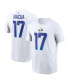 Фото #1 товара Men's Puka Nacua White Los Angeles Rams Player Name and Number T-shirt