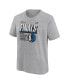 ფოტო #2 პროდუქტის Big Boys and Girls Heather Gray Dallas Mavericks 2024 Western Conference Champions Locker Room T-Shirt