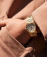 ფოტო #3 პროდუქტის Eco-Drive Women's Sport Luxury Diamond Accent Gold-Tone Stainless Steel Bracelet Watch 33mm