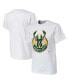 Фото #1 товара Men's NBA x Naturel White Milwaukee Bucks No Caller ID T-shirt