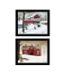 Trendy Decor 4U Crisp New Fallen Snow 2-Piece Vignette by Billy Jacobs, Black Frame, 27" x 21"