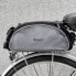 Torba rowerowa na bagażnik z paskiem na ramię 13l czarna