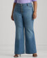 Фото #1 товара Plus Size High-Rise Flare Jeans