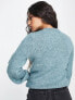 Фото #2 товара JDY soft ribbed high neck jumper in blue