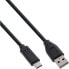 Фото #2 товара InLine USB 2.0 Cable - USB-C male / USB-A male - black - 3m