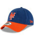 Фото #1 товара Men's Royal, Orange New York Mets Fashion Core Classic 9TWENTY Adjustable Hat