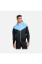 Фото #1 товара Sportswear Windrunner Full Fermuarlı Hoodie Siyah/Mavi Erkek Günlük Ceket