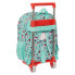 School Rucksack with Wheels Hello Kitty Sea lovers Turquoise 26 x 34 x 11 cm