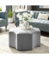 Фото #9 товара Fiorella Upholstered Octagon Cocktail Ottoman with Nailhead Trim