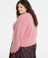 Фото #2 товара Plus Size Marled Bouclé Sweater, Created for Macy's