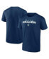 Фото #1 товара Men's Deep Sea Blue Seattle Kraken Barnburner T-shirt