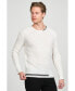 Men's Modern Half Striped Sweater