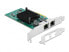 Фото #1 товара Delock 89021 - Internal - Wired - PCI Express - Ethernet - 1000 Mbit/s - Black - Green - Metallic