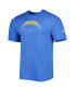 Men's Powder Blue Los Angeles Chargers Combine Authentic Ball Logo T-shirt