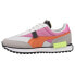 Puma Future Rider Play On Lace Up Womens Grey, Orange, Pink, Yellow Sneakers Ca