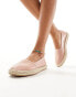 ASOS DESIGN Joey closed toe espadrilles in pale pink