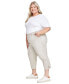 Фото #8 товара Women's Mid-Rise Comfort Waist Capri Pants, 2-24W, Created for Macy's