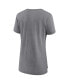 ფოტო #2 პროდუქტის Women's Heathered Gray Las Vegas Raiders Drop Back Modern Tri-Blend T-shirt