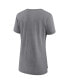 Women's Heathered Gray Las Vegas Raiders Drop Back Modern Tri-Blend T-shirt