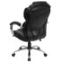 Фото #2 товара High Back Transitional Style Black Leather Executive Swivel Chair With Arms