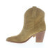 Фото #5 товара Frye Faye Concho Short 70368 Womens Brown Leather Slip On Western Boots 6.5