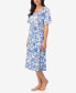 ფოტო #3 პროდუქტის Women's Caftan short sleeve Sleepwear